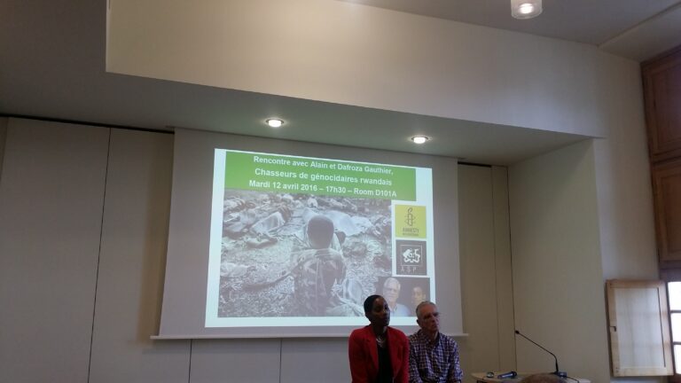 Dafroza et Alain Gauthier à Sciences Po Reims